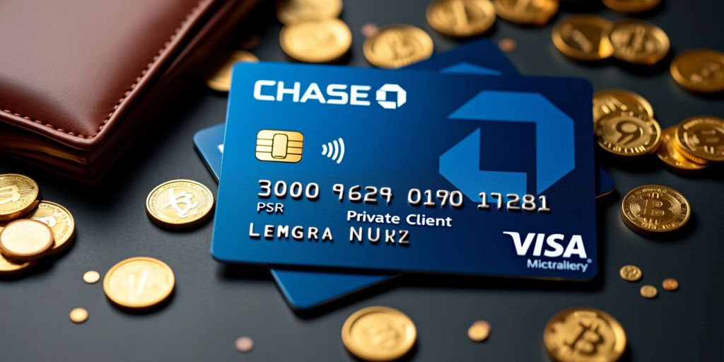 Chase Private Client card with luxury financial elements.